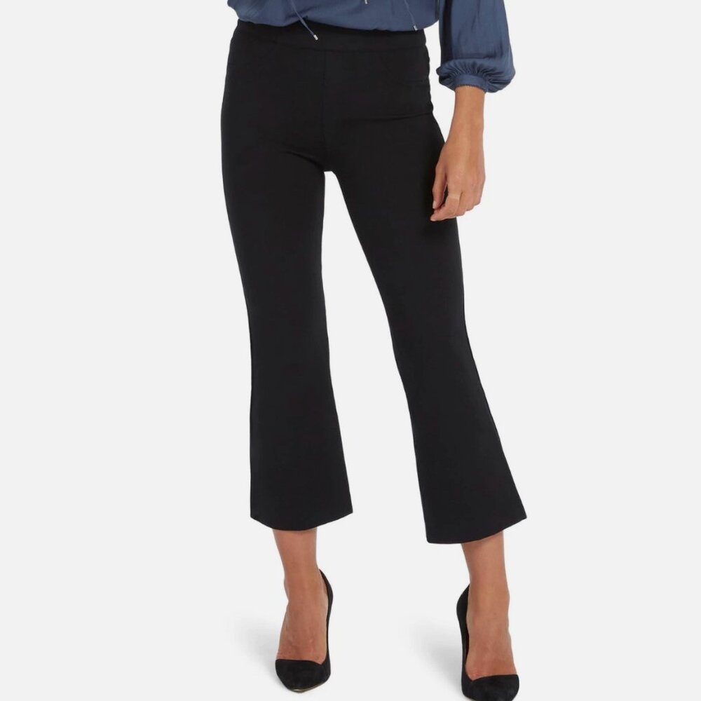 NEW Spanx The Perfect Black Pant Crop‎ Flare Pants - 20260R - Black - S/P